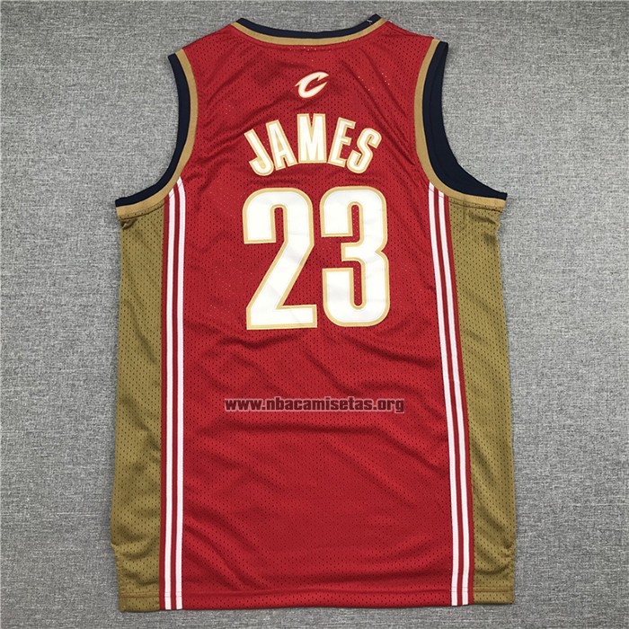 Camiseta Cleveland Cavaliers LeBron James NO 23 Mitchell & Ness 2003-04 Rojo